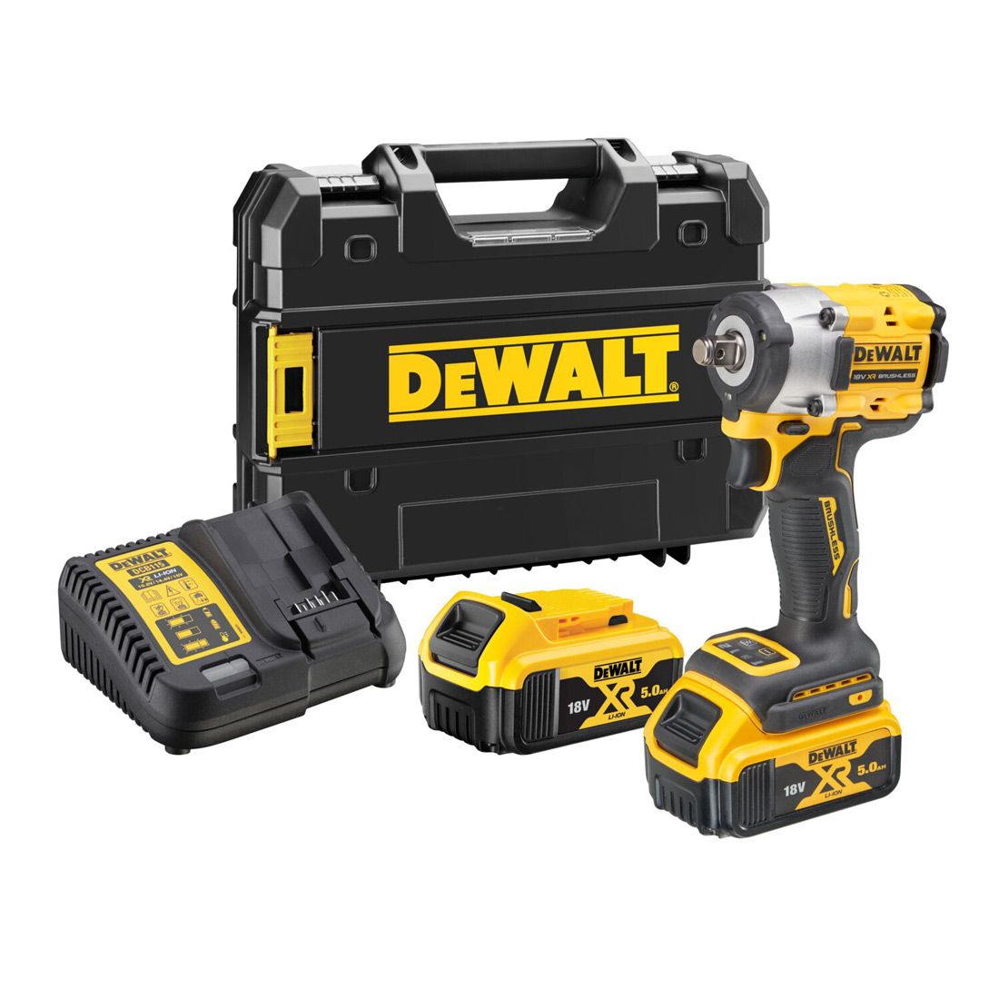 18V XR Brushless 1/2" Compact Impact Wrench DCF921P2T