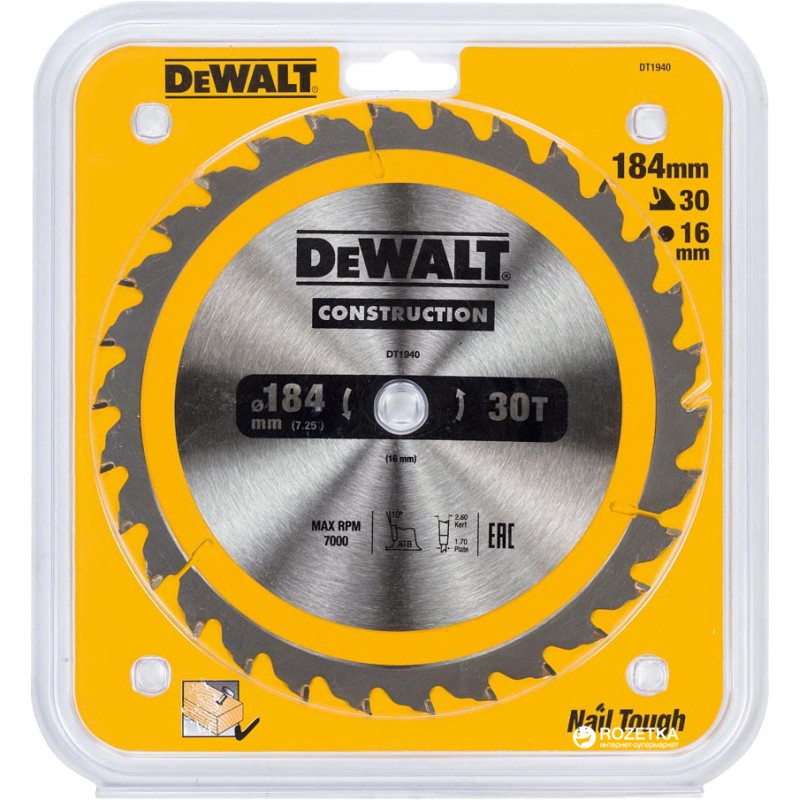 Construction Circular Saw Blade184x16x30T