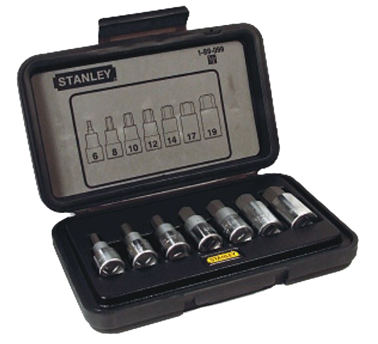 7PC1/2 SQ. DR. HEX BIT SOCKET SET 1-89-099