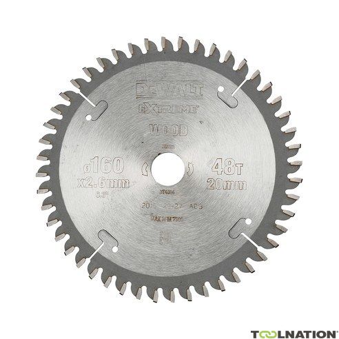 DEWALT EXTREME circular saw blade 160x20x48T DT4084