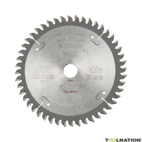 DEWALT EXTREME circular saw blade 160x20x48T