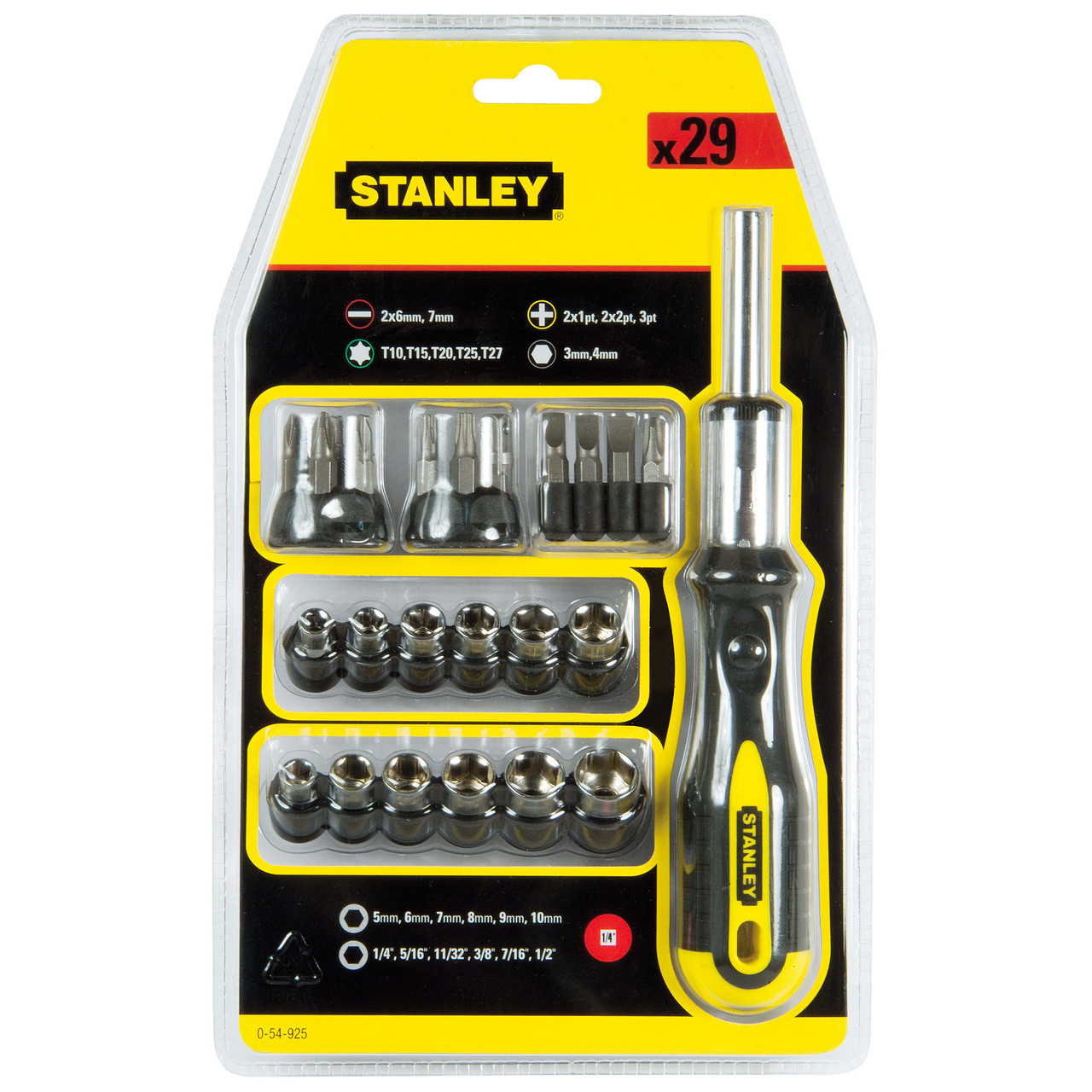Ratchet Screwdriver Set Of 29 0-54-925
