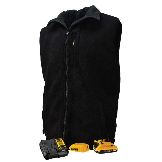 Heated Reversible Fleece Vest Kitted DEWALT DCHV086BD1-L