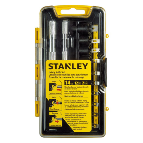 Hobby Knife Set 12 pcs STANLEY