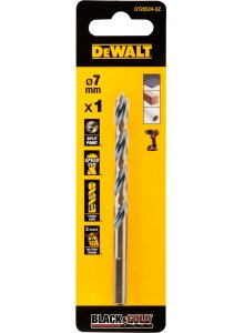 DEWALT 7MM BLACK GOLD HSS DRILL BIT DT20524