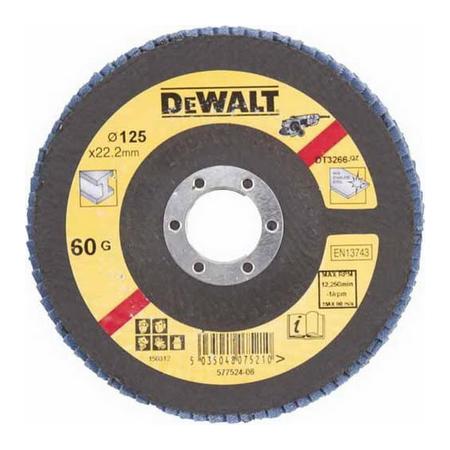 FLAP SANDING DISC CURVED 125MM K60 DEWALT DT3266