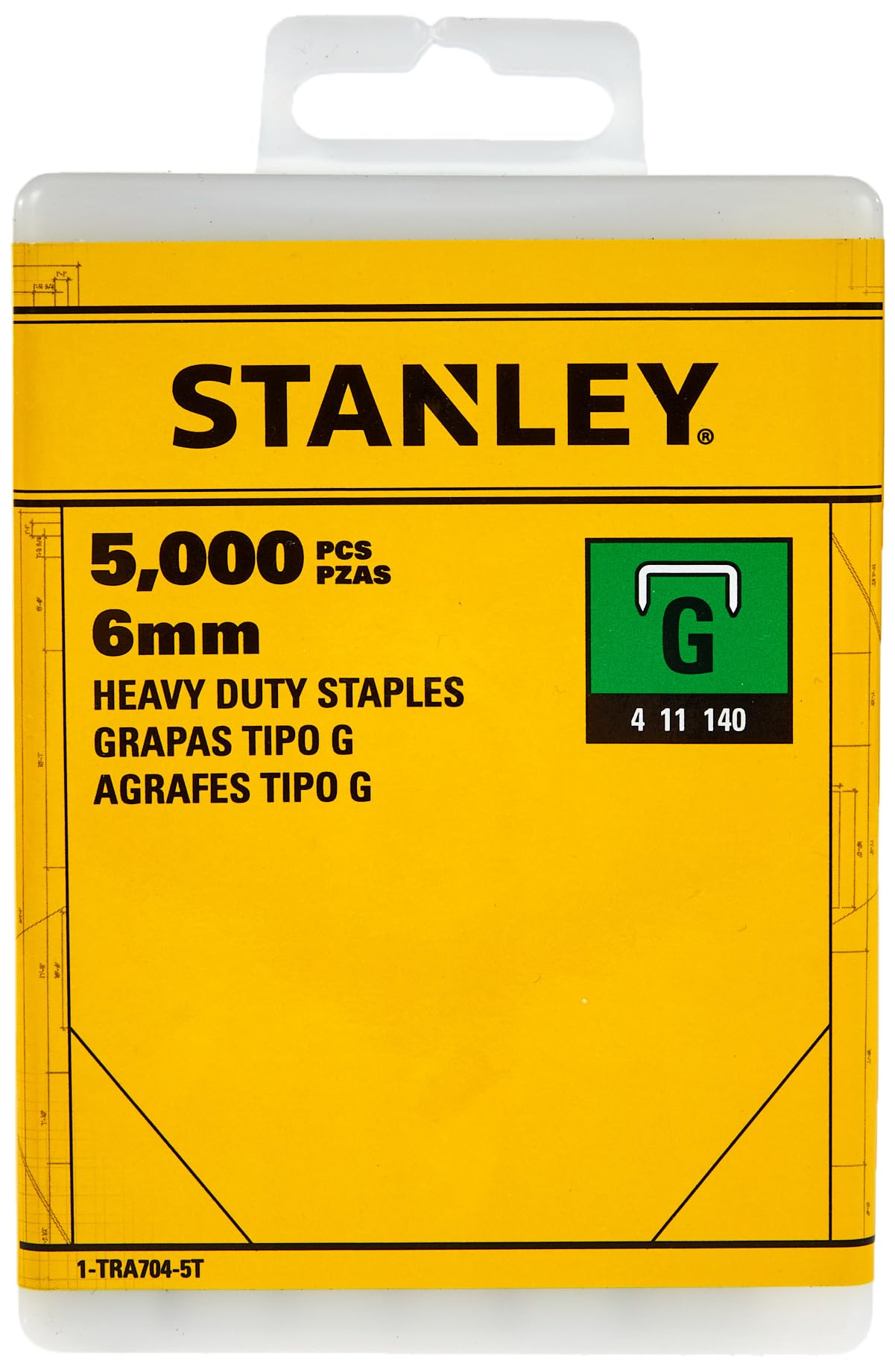 Staple 6 მმ. 5000 pcs 1-TRA704-5T