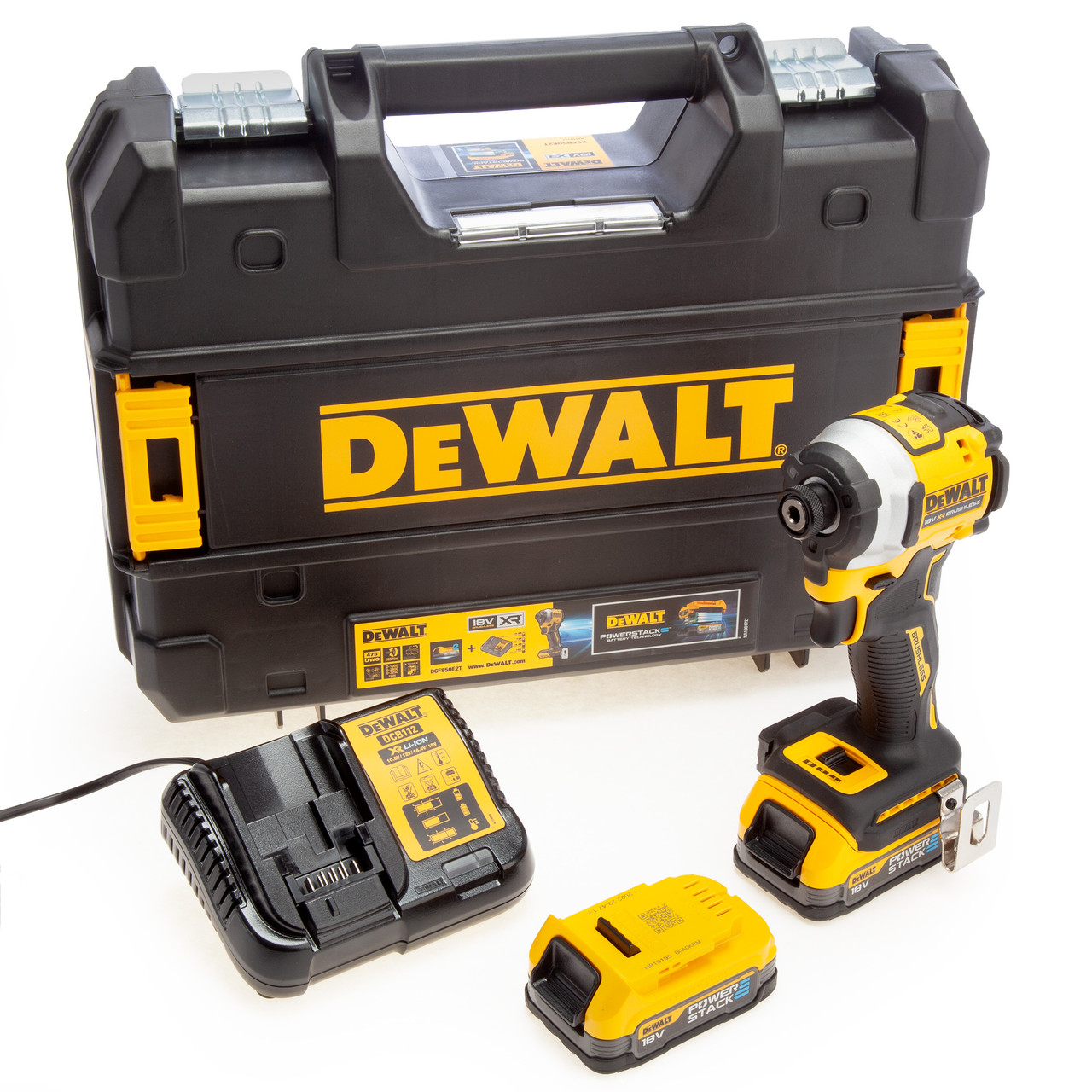 18V XR Brushless Impact Driver POWERSTACK DCF850E2T