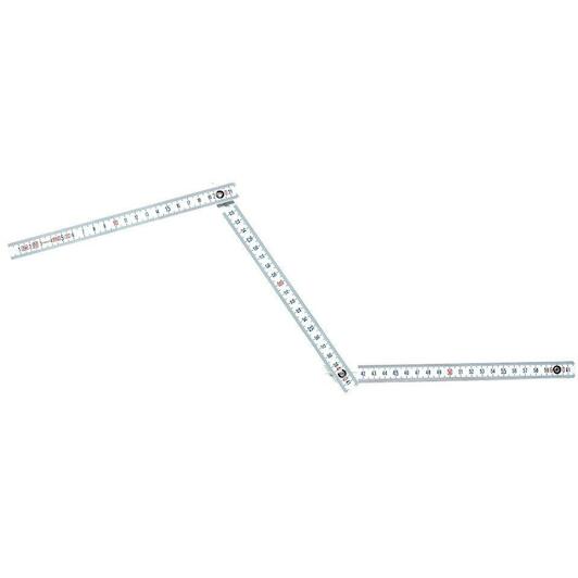 Extendable metal ruler 2m. 0-35-229
