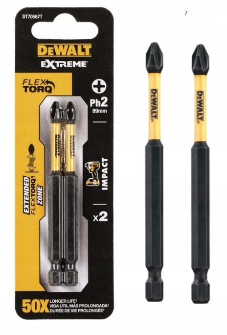 EXTREME FlexTORQ PH2 89mm DT70567T