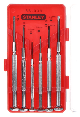 Precision Screwdriver Set 6-piece STANLEY