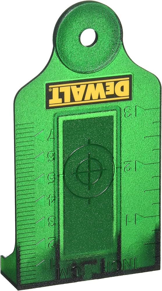 LASER TARGET CARD - GREEN DE0730G