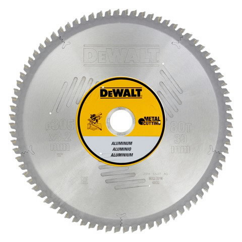 Aluminum Cutting Disc 305 x 30 x 80 mm DEWALT DT1916
