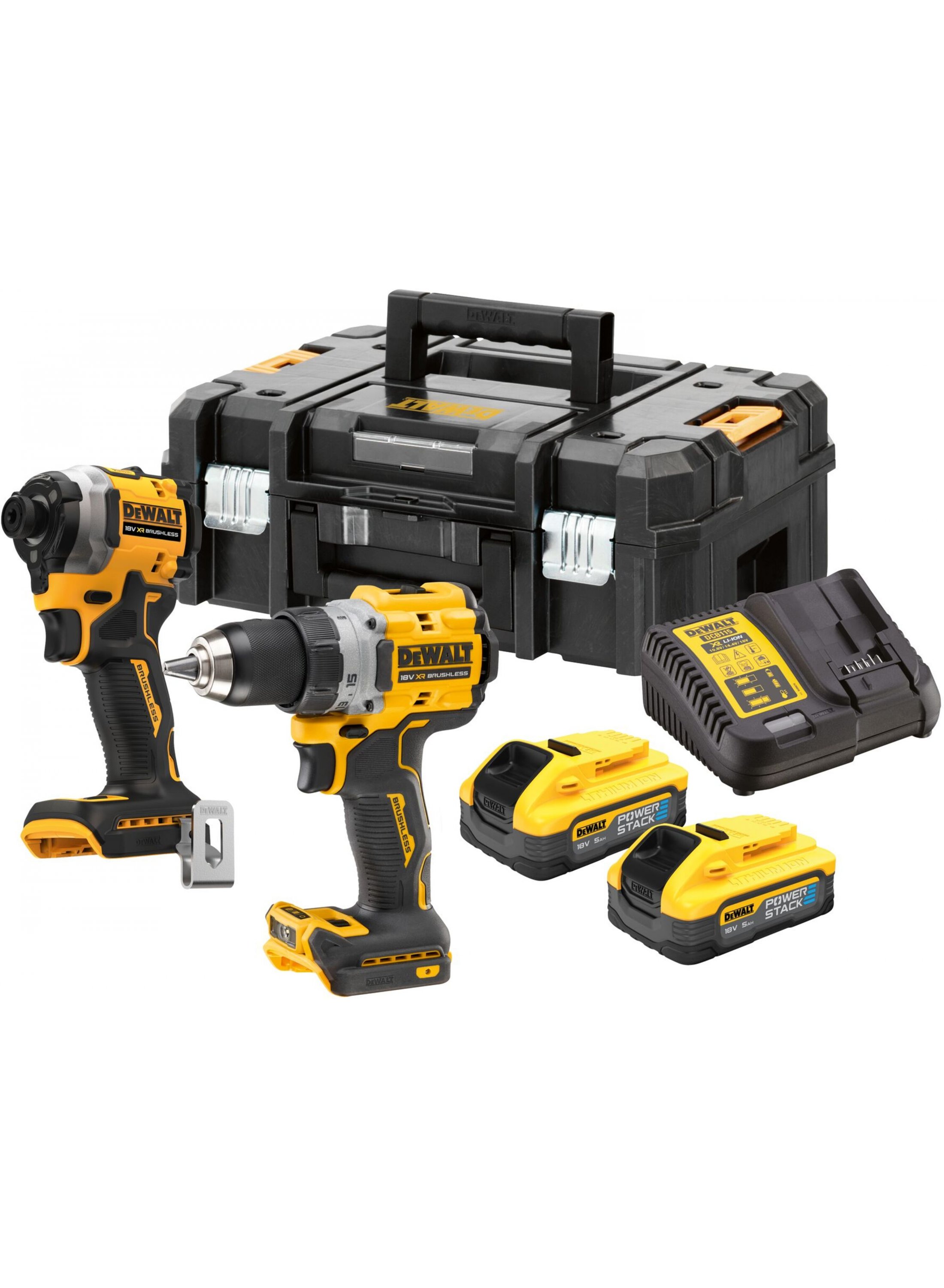 18V XR COMPACT BRUSHLESS CORDLESS TOOL SET DCK2051H2T