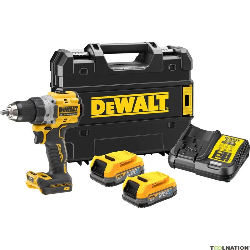 18V XR Brushless Drill Driver - 2 X POWERSTACK 1.7AH DCD800E2T