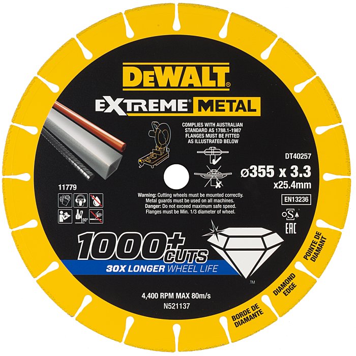 Metal Cutting Disc BONDED ABRASIVES 355 x 25,4 mm DT40257