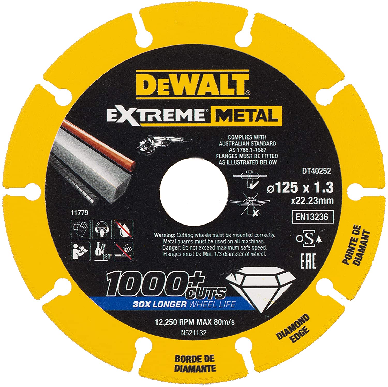 Extreme Diamond Disc 125 x 22.23 x 1.3mm DT40252