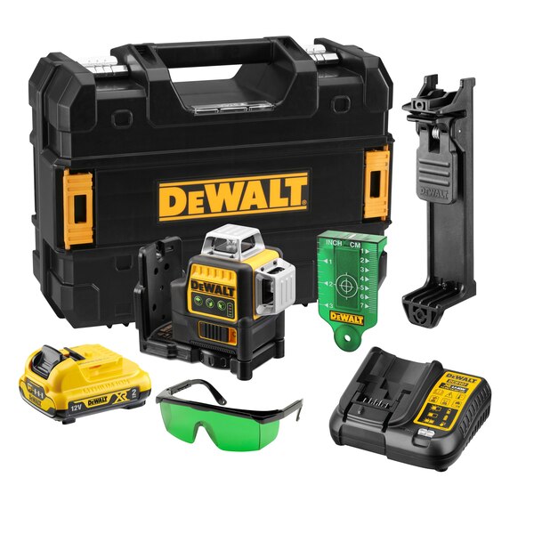 12V XR 3 X 360 Cross Line Green Laser DCE089D1G