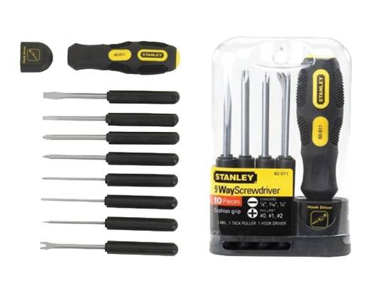 Multifunctional Screwdriver Set 9 pieces 0-62-511
