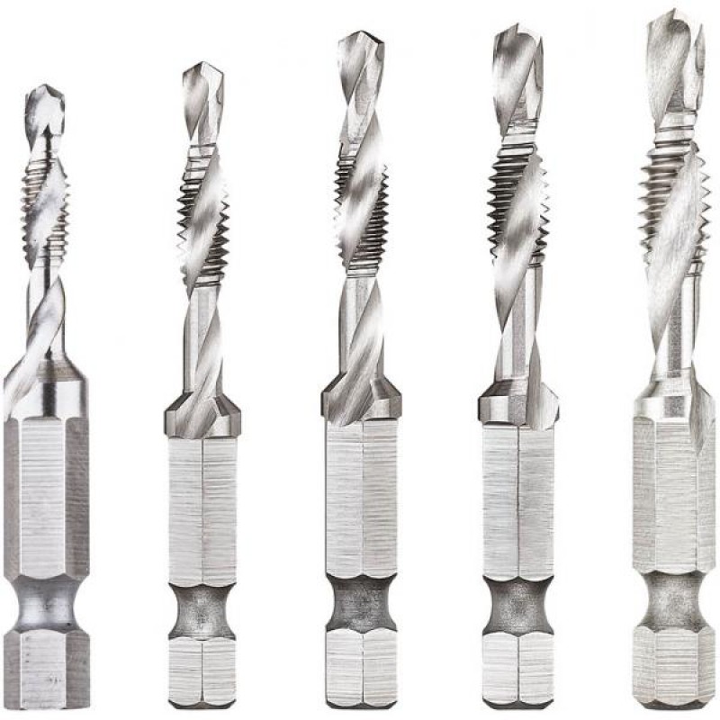 1/4" Impact drill taps 5 pcs DEWALT DT50060