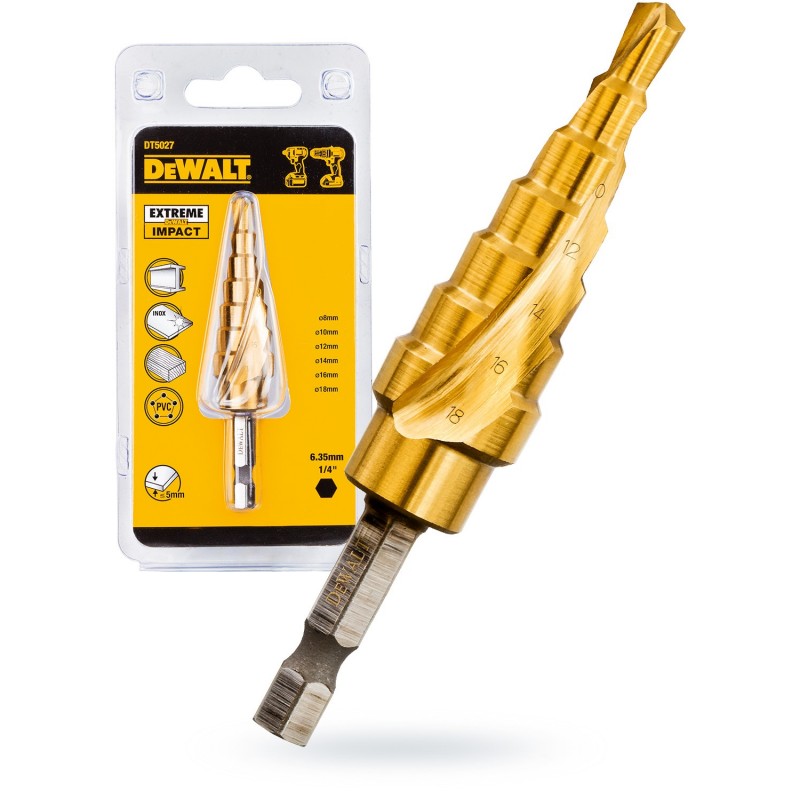 Impact Step Bit 6-18mm DT5027