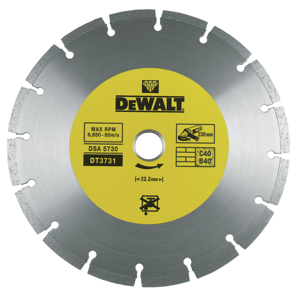 HIGH PERFORMANCE DIAMOND CUTTING DISC 230x22.2 mm DT3731