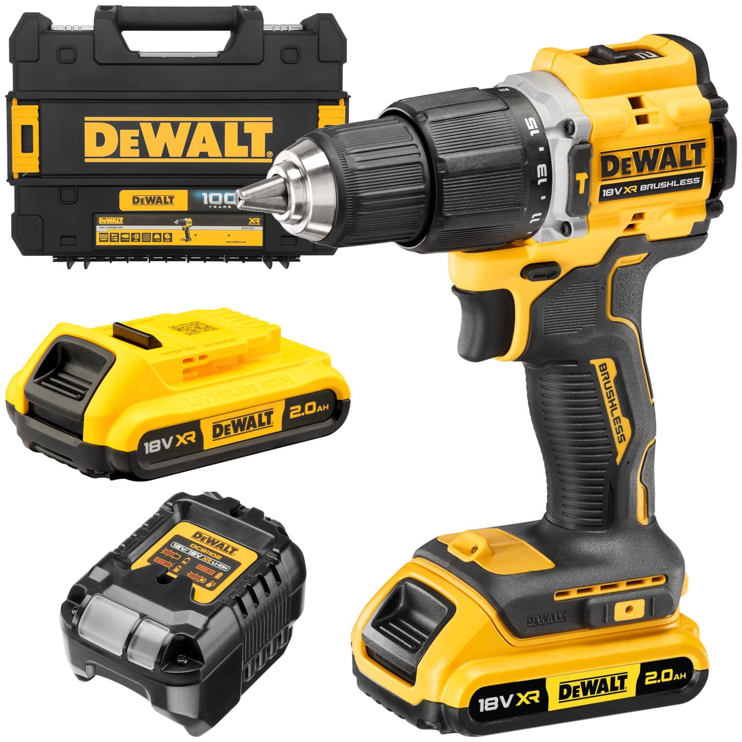 Dewalt 18V XR Impact Drill Driver DCD100YD2T