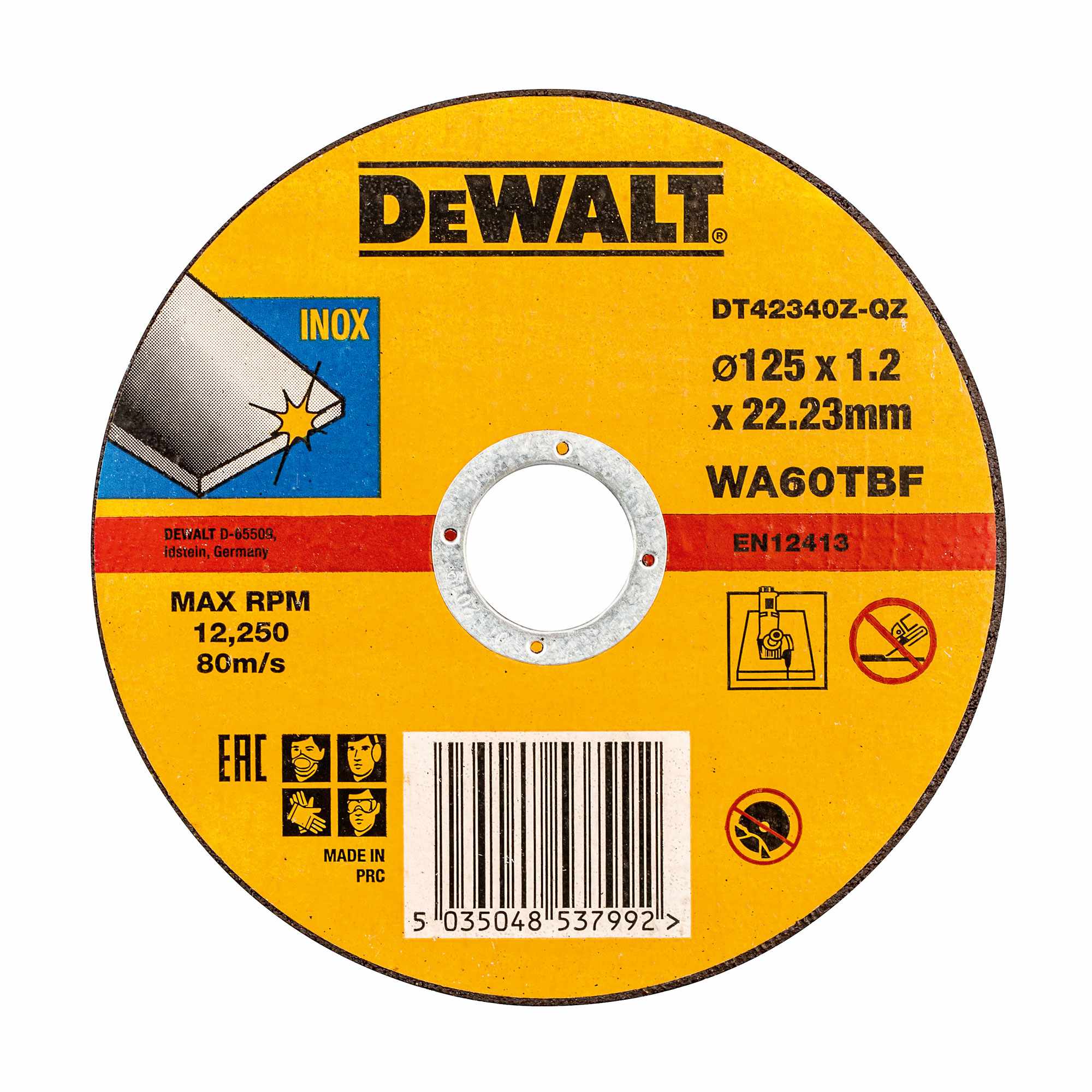 Standard Cutting Disc 125 x 1,2 x 22.2 mm DT42340Z