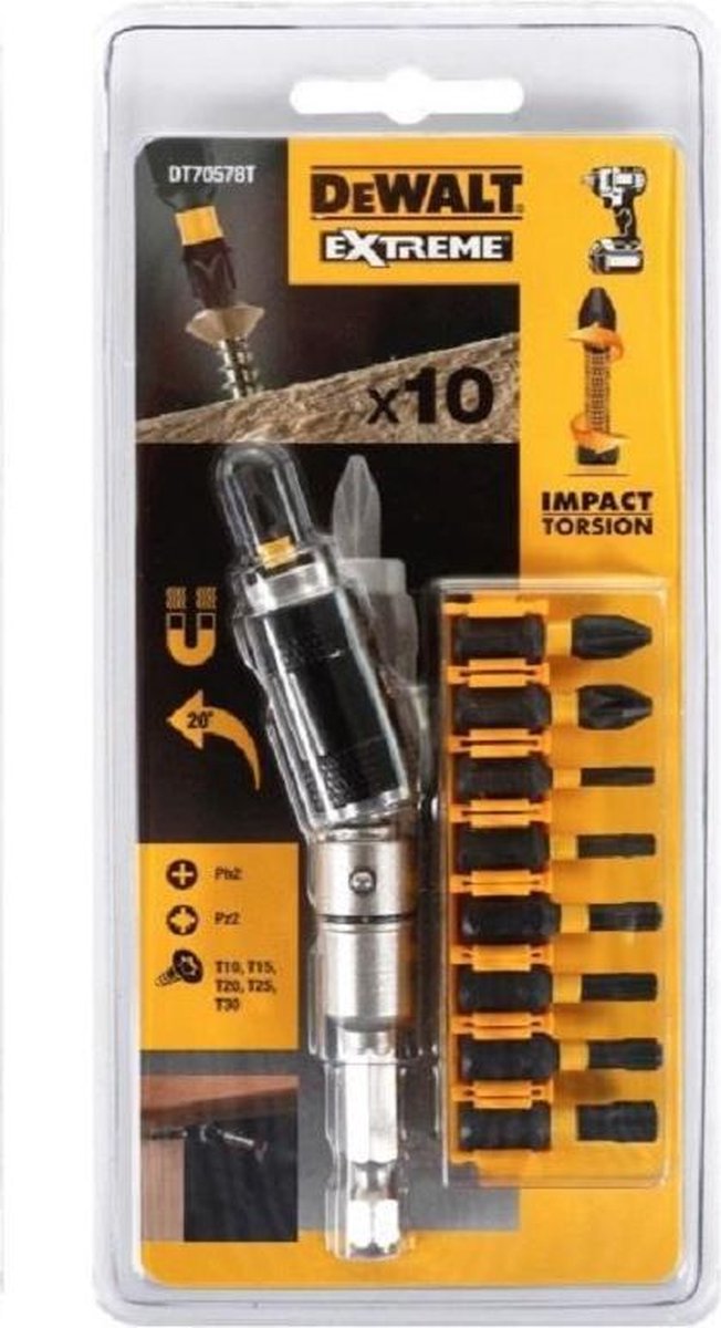 Extreme Impact Torsion 10 Piece Set DEWALT DT70578T