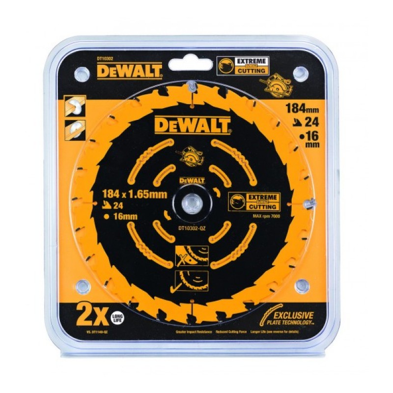 Circular Saw Blade EXT Corded 184 x 16mm 40T DT10303