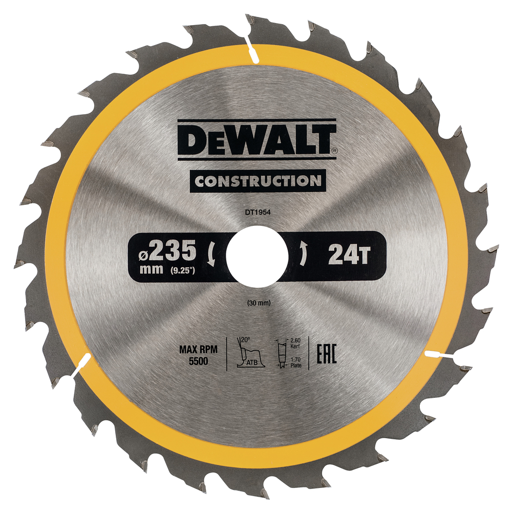 Circular Saw Blade 235x30mm 24T DT1954